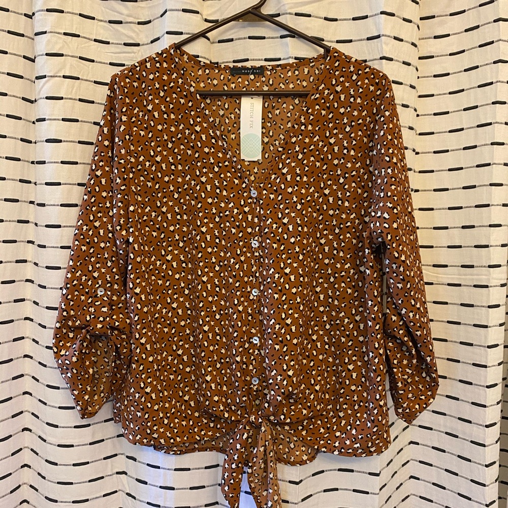 Leopard blouse
